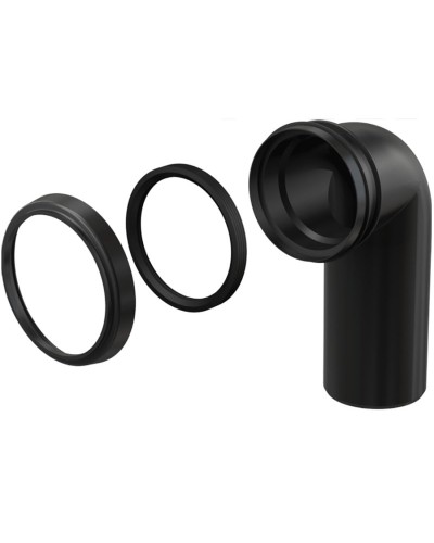 Колено выпускное для унитаза Alcaplast M908 Черное