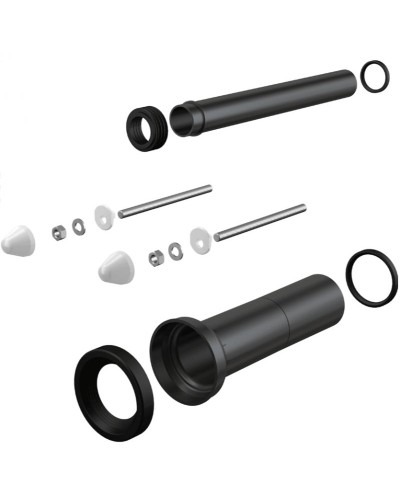 Впускной/выпускной патрубок для унитаза Alcaplast M9000 Черный