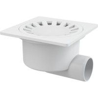 Трап для душа Alcaplast APV15 с решеткой Хром