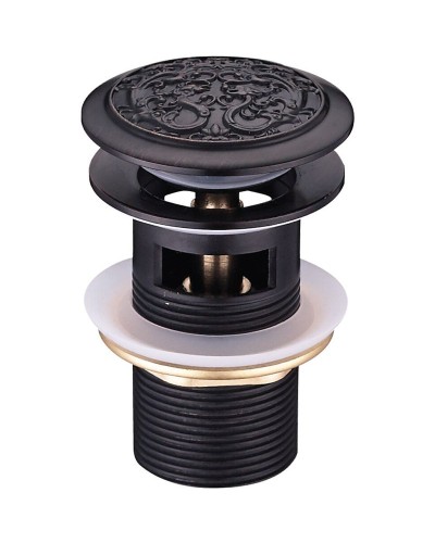 Донный клапан Lemark Jasmine LM6680ORB click-clack Черная бронза