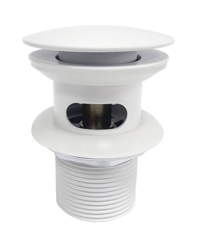 Донный клапан WasserKRAFT Mindel A153 click-clack Белый матовый