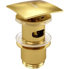 Донный клапан WasserKRAFT Aisch A165 click-clack Золото матовое