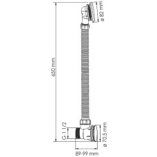 Слив-перелив WasserKRAFT Abens A159 click-clack Черный матовый