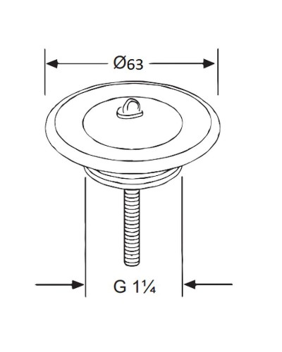 Выпуск для раковины Kludi 1041135-00 Хром