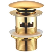 Донный клапан CeramaLux RD011 Click-Clack Золото