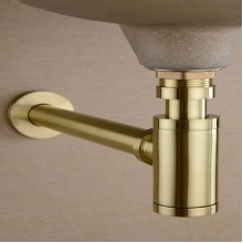 Сифон для раковины CeramaLux RD015 Золото