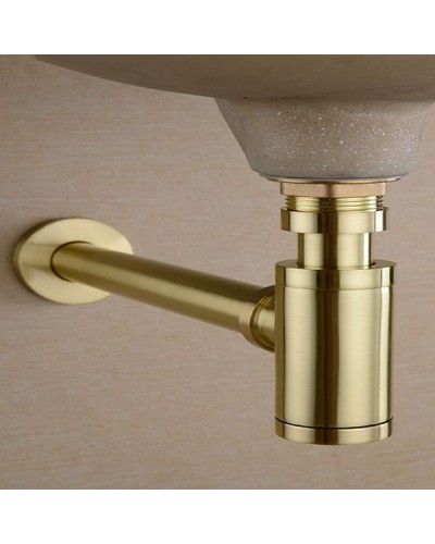 Сифон для раковины CeramaLux RD015 Золото