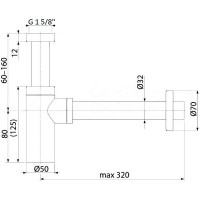 Сифон для раковины Boheme 609-2 Хром