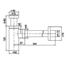 Сифон для раковины Boheme 608-2 Золото