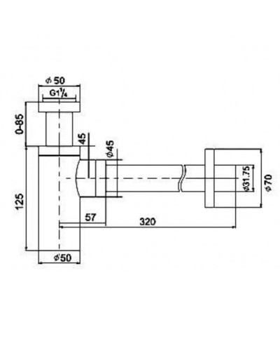 Сифон для раковины Boheme 608-2 Золото