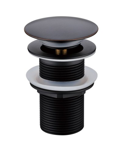 Донный клапан Boheme 612-B click-clack Черный