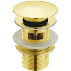 Донный клапан Boheme Imperiale 611/2 click-clack с переливом Золото