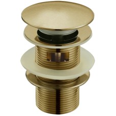 Донный клапан Boheme Medici 610/2 click-clack с переливом Бронза