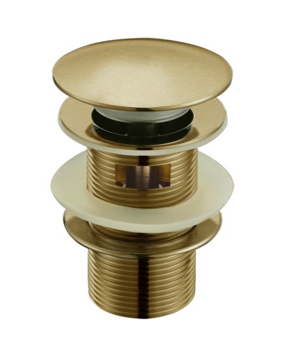 Донный клапан Boheme Medici 610/2 click-clack с переливом Бронза