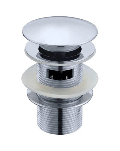 Донный клапан Boheme Brillante 612/2 click-clack с переливом Хром