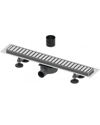 Душевой лоток Tece Linus 90 15100099 с решеткой straight Хром