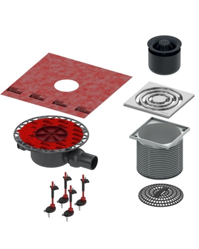 Трап для душа Tece Drainpoint 120 KDP-S120 с решеткой Хром