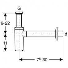Сифон для раковины Geberit 151.035.11.1 Белый