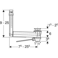 Сифон для раковины Geberit 152.018.00.1 Хром