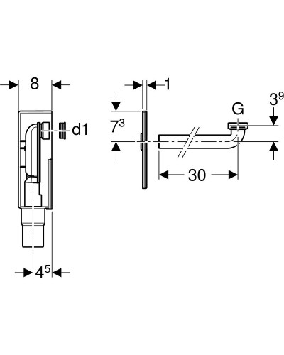 Сифон для раковины Geberit 151.120.11.1 Альпийский белый