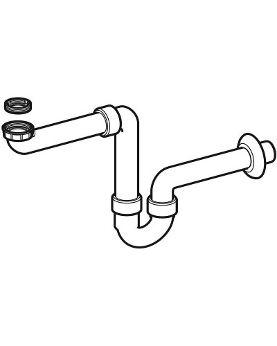 Сифон для раковины Geberit 151.107.11.1 Альпийский белый