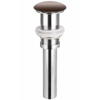 Донный клапан для раковины Ceramica Nova CN2000MDB click-clack Темно-коричневый матовый