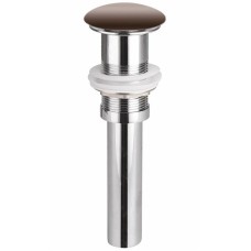 Донный клапан для раковины Ceramica Nova CN2000MDB click-clack Темно-коричневый матовый