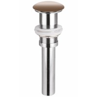 Донный клапан для раковины Ceramica Nova CN2000MC click-clack Капучино матовый