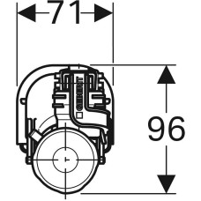 Наливная арматура Geberit 281.208.00.1 с нижней подводкой