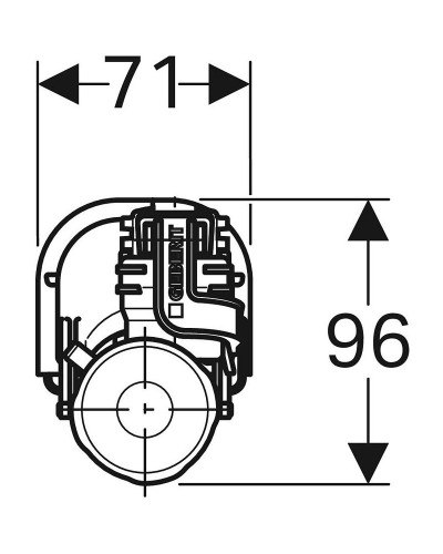 Наливная арматура Geberit 281.208.00.1 с нижней подводкой