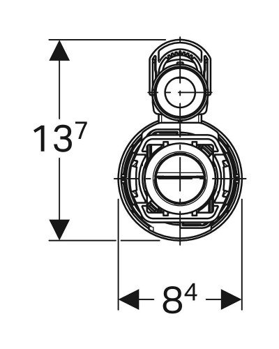 Сливная арматура Geberit Typ 290 282.303.21.2 Хром