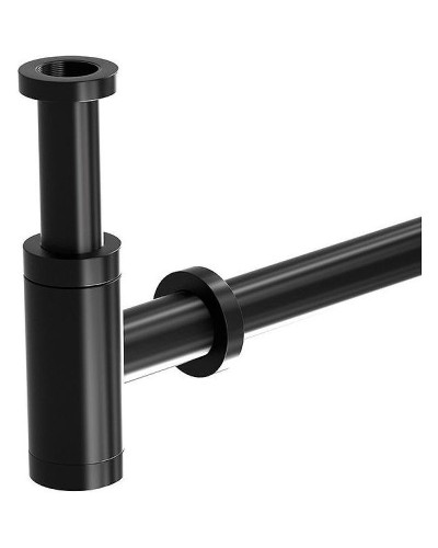 Сифон для раковины SantiLine SL-115 Черный матовый