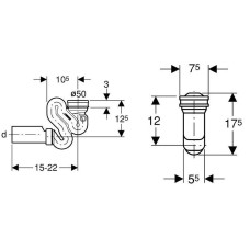 Сифон для писсуара Geberit 152.942.11.1 Белый