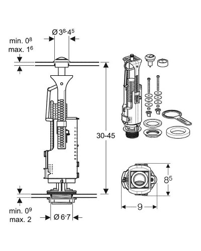Сливная арматура Geberit 136.909.21.2 Хром
