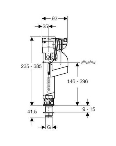 Наливная арматура Geberit 281.207.00.1 Белая