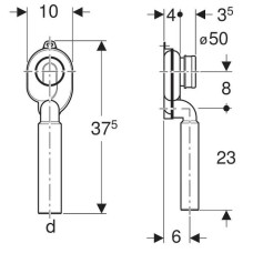 Сифон для писсуара Geberit 152.951.11.1 Белый