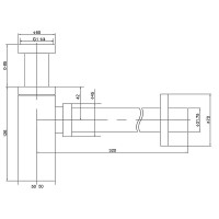 Сифон для раковины Timo 959/17L Золото матовое