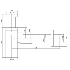 Сифон для раковины Timo 959/17L Золото матовое