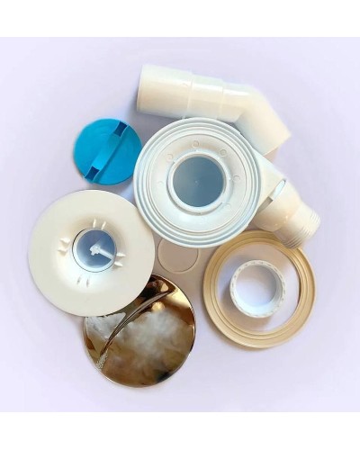 Сифон для душевого поддона Jacob Delafon 90 E78161-CP Хром Белый