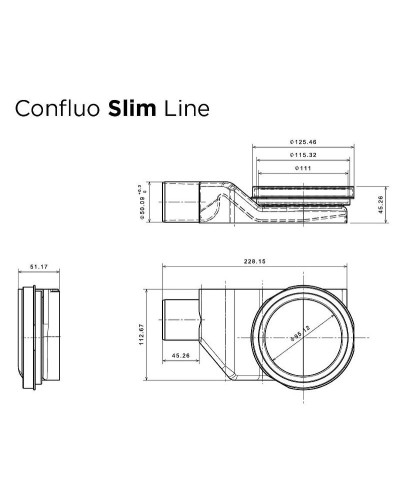 Душевой лоток Pestan Confluo Slim Line 850+ 13100029 с решеткой Хром матовый