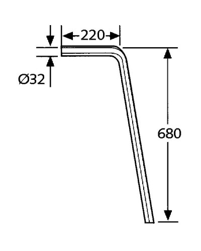 Напольная труба Kludi 84500805-00 Хром