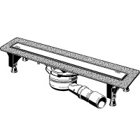 Душевой лоток Viega Advantix 1000 ER10 4983.10 753184 с решеткой Нержавеющая сталь