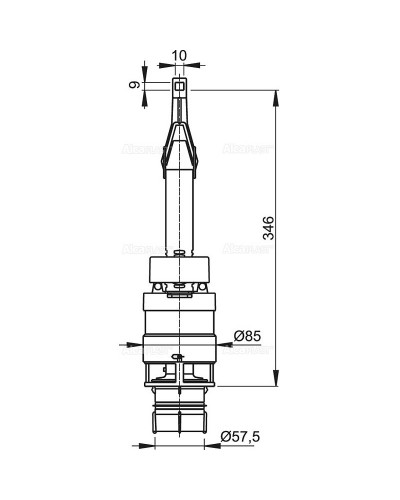 Сливная арматура Alcaplast A06 Белая
