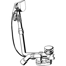 Слив-перелив Viega Multiplex Trio 723347 полуавтомат с наливом Хром глянцевый