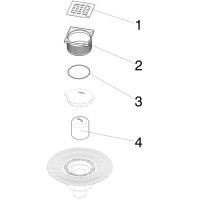 Душевой трап Viega Trap 4926 556914 с решеткой Нержавеющая сталь