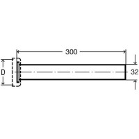 Удлинительная труба для сифона Viega 9945.143 102203 Хром