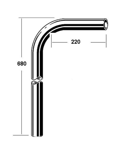 Удлинительная труба для сифона Viega 5792.111 102654 Хром