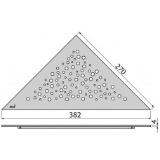 Решетка для душевого лотка Alcaplast VIEW Нержавеющая сталь