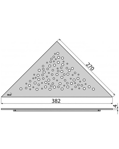 Решетка для душевого лотка Alcaplast VIEW Нержавеющая сталь