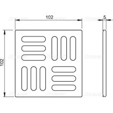 Решетка для душевого трапа Alcaplast MPV004 Хром